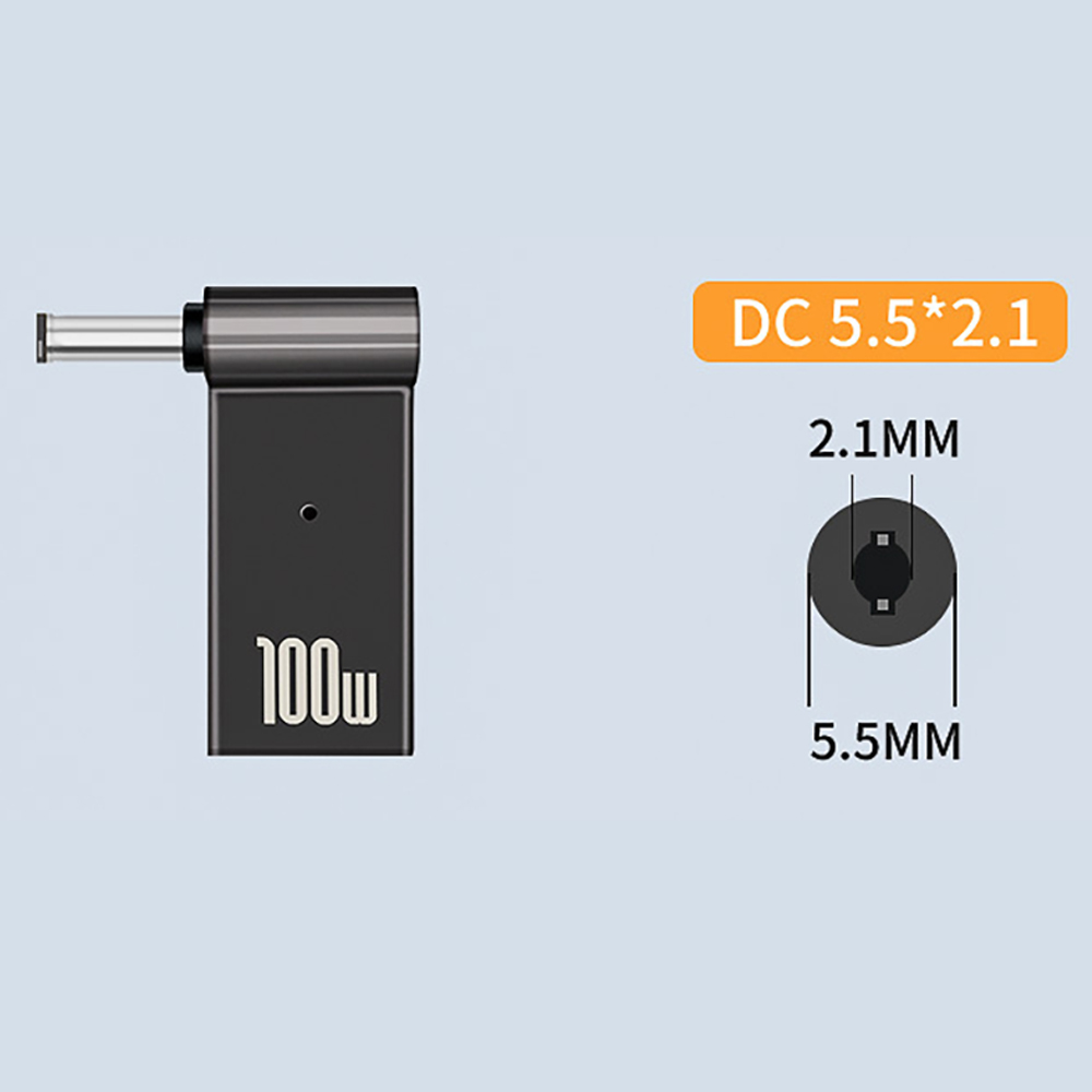 Picture of PD deception charging adapter suitable for HP Lenovo Dell Asus laptop charging type-C female to DC interface